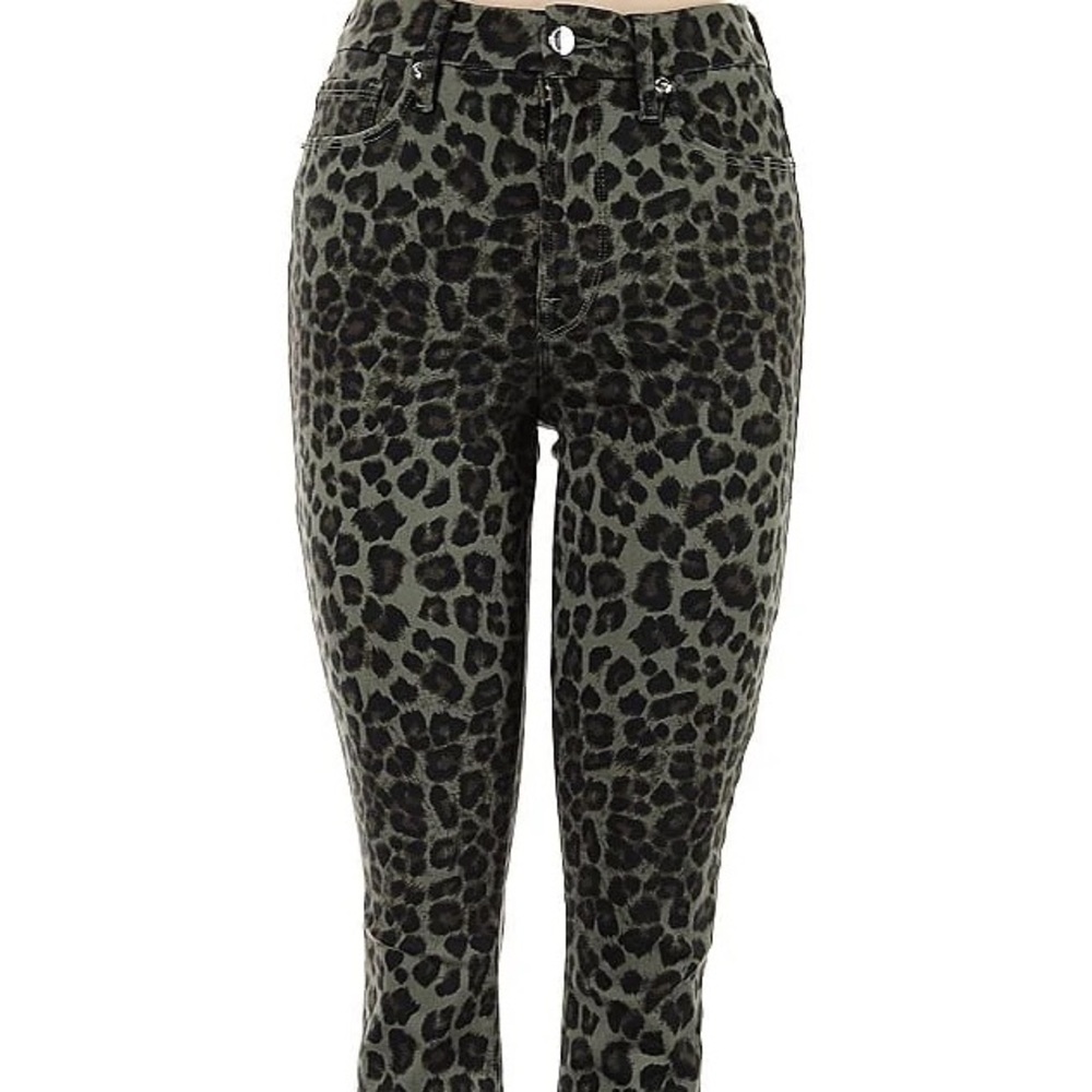 (NEW)Good American Skinny Jeans Black and Tan